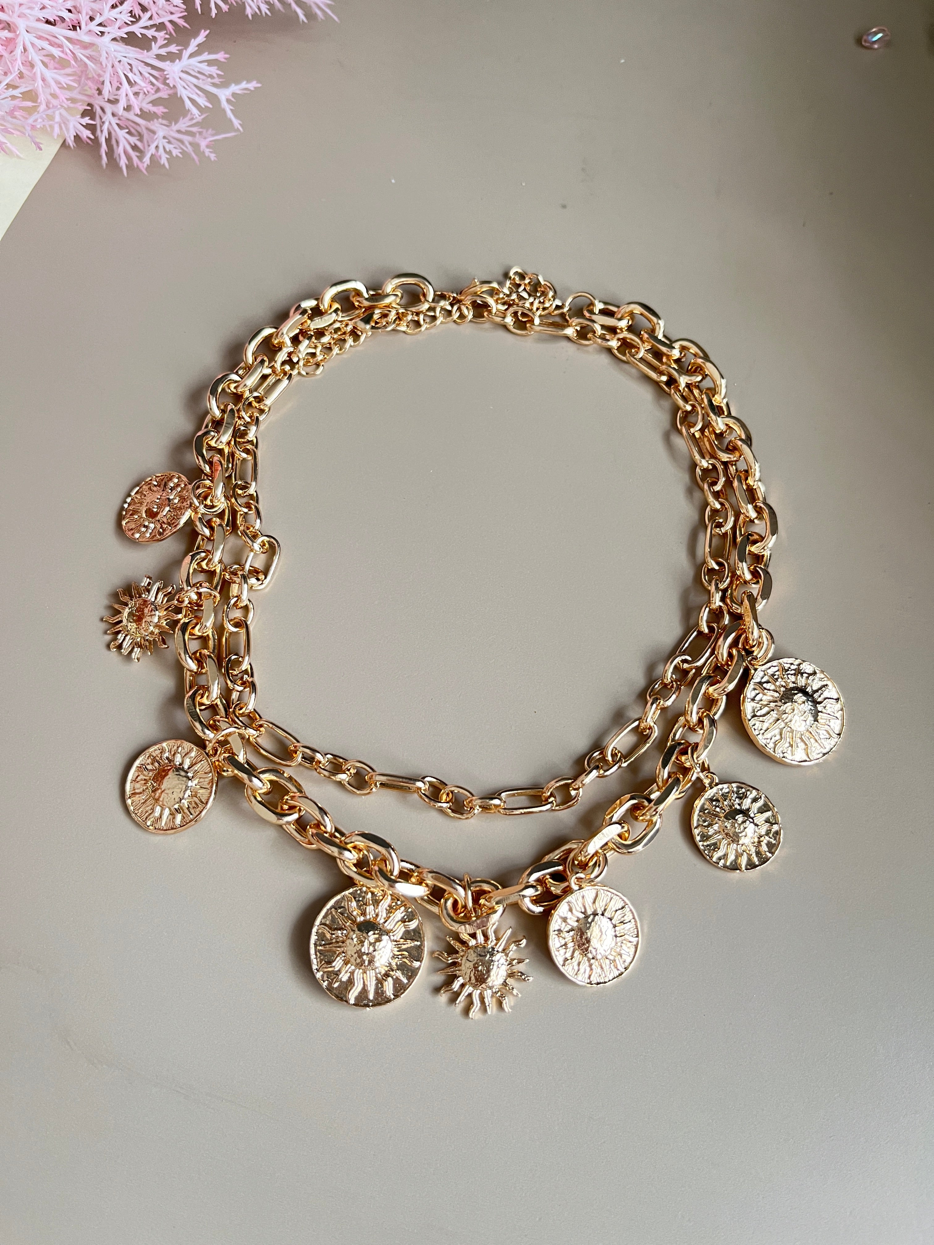 Just Lil Things Artificial Gold Necklace