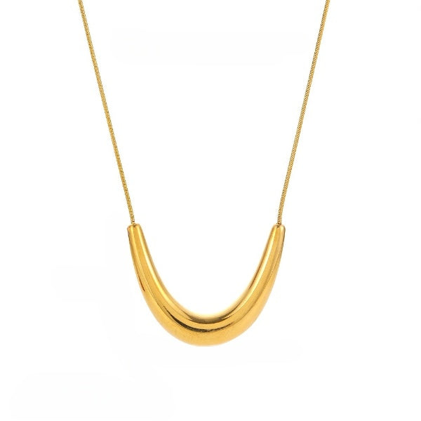 Arc U Shaped Choker Gold Necklace  JLTN1187