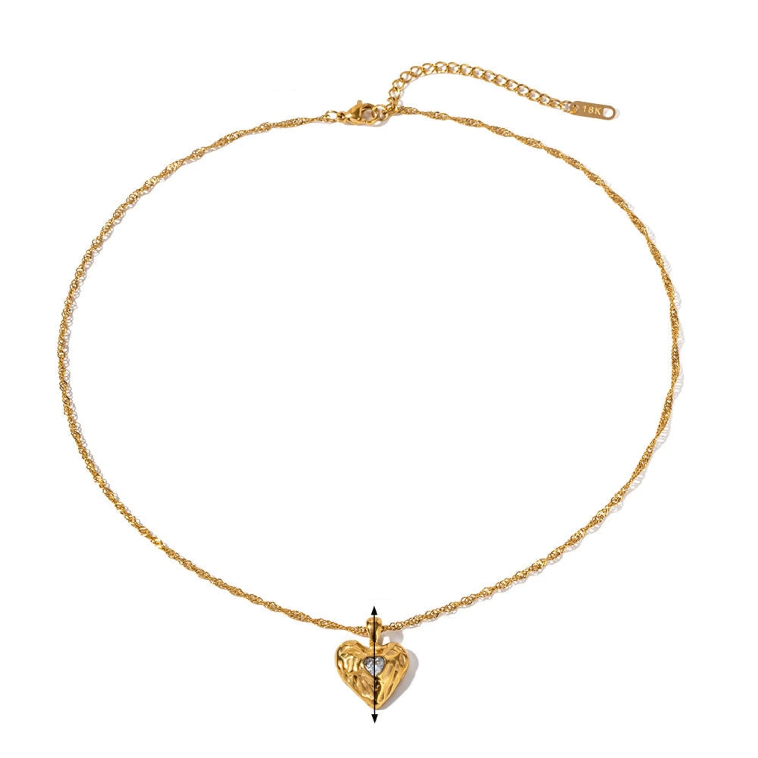 "Minimalist Love Charm Necklace"  jltn1390