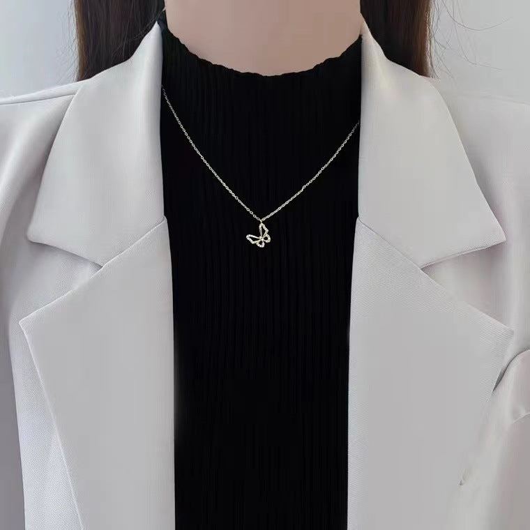 Butterfly pendant necklace jltn1402