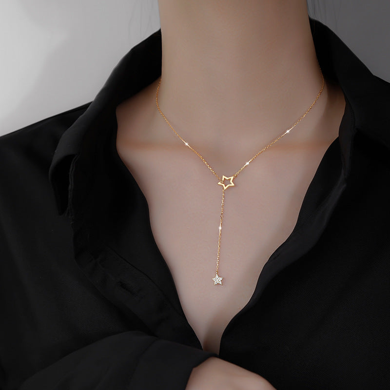 Five-pointed star necklace jltn1421