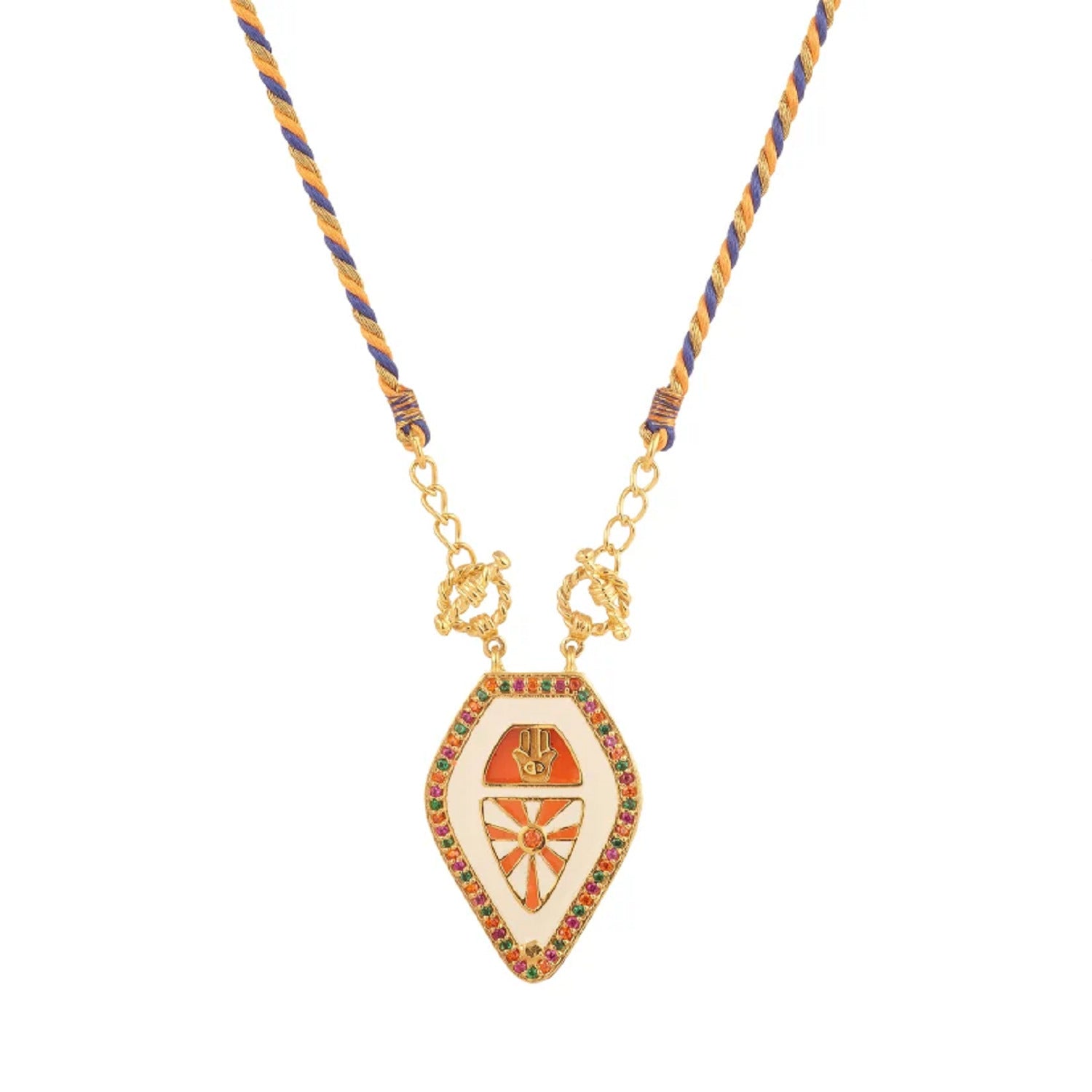 fashion color tarot necklace simple oil drop zircon pendant necklace jltn1453