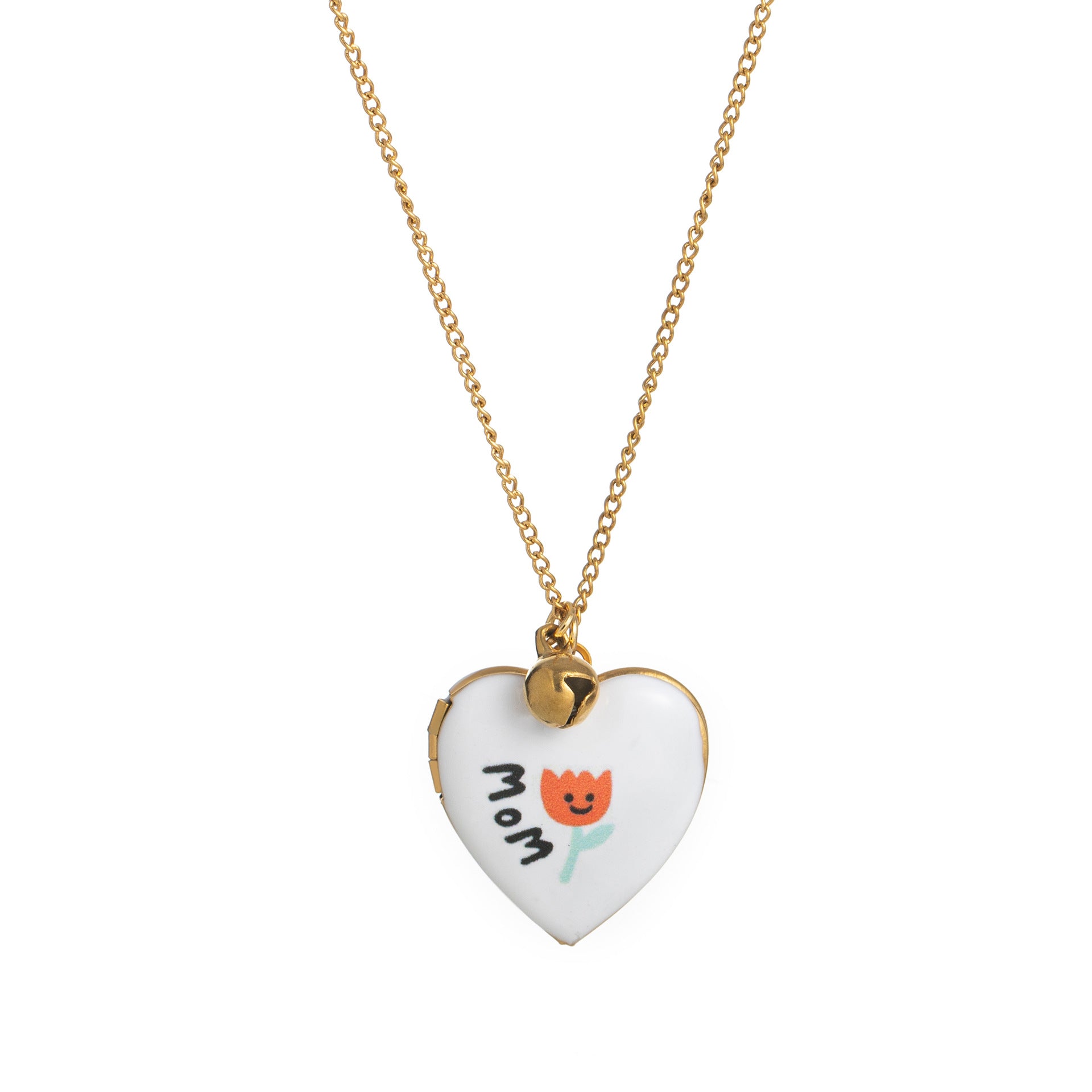 Oil drop print mom love opening and closing album necklace jltn1464
