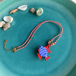 Crimson Tide Fish Necklace jltn1501