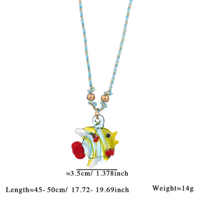 Tropical Splash Glass Pendant jltn1504