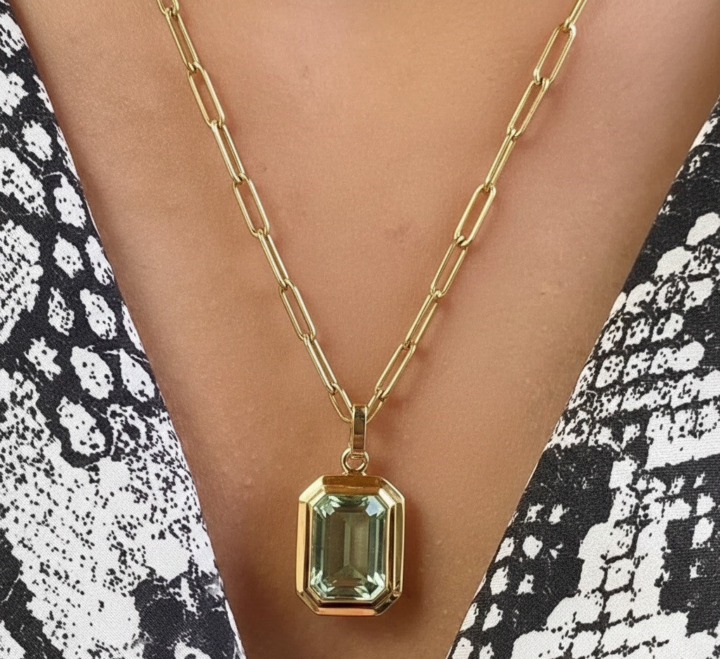 fashion rock sugar heart square diamond necklace jltn1523