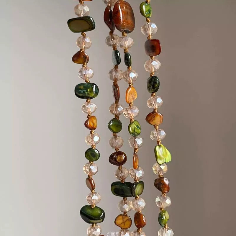 Just Lil Things Bohemian Multi-Color Beaded Long Necklace jltn1625