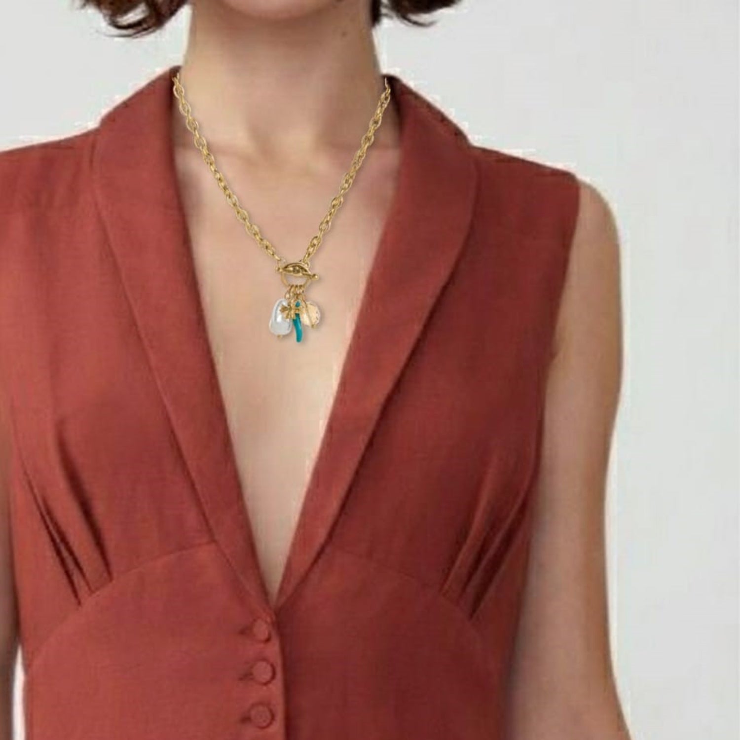 Ocean Mist Charm Necklace JLTN1647