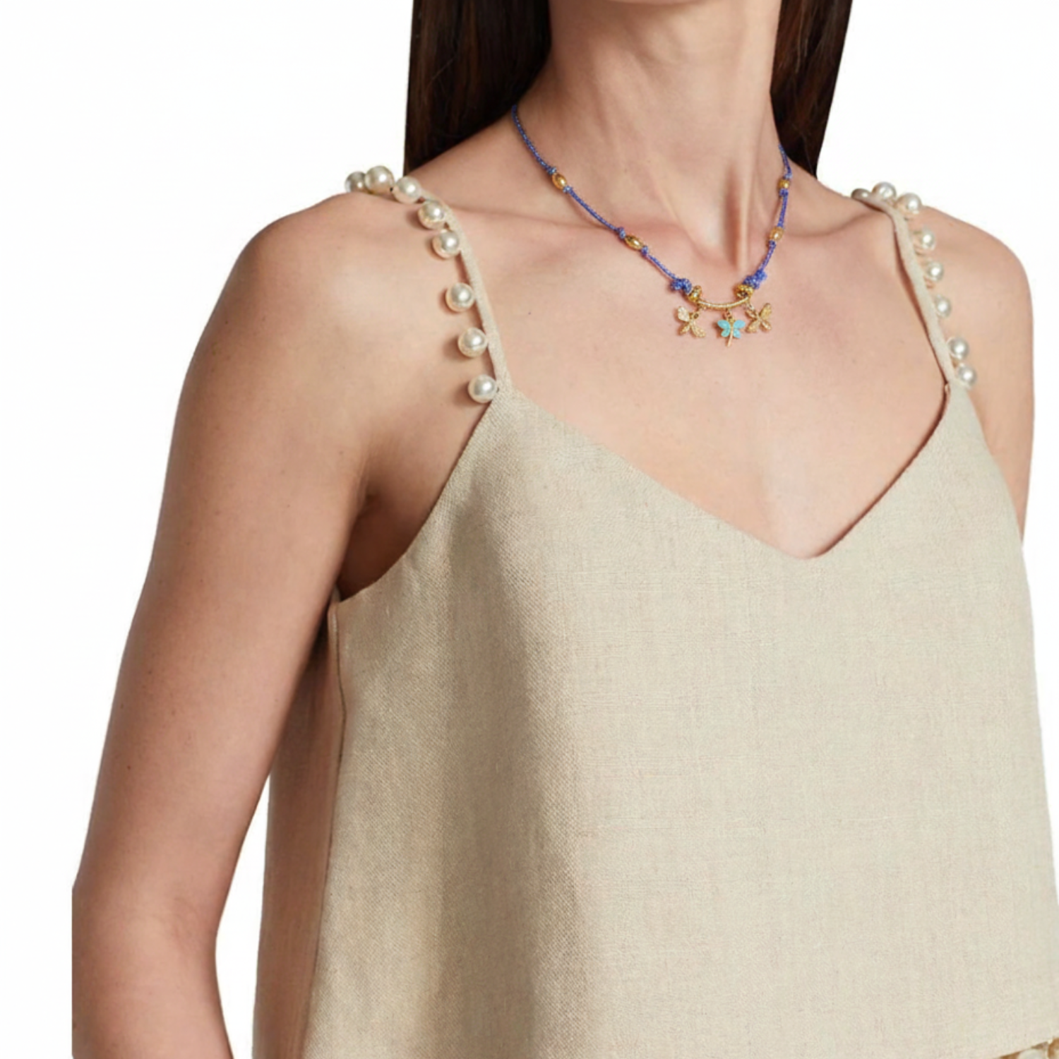 Just Lil things Blue Dragonfly Charm Necklace jltn1652