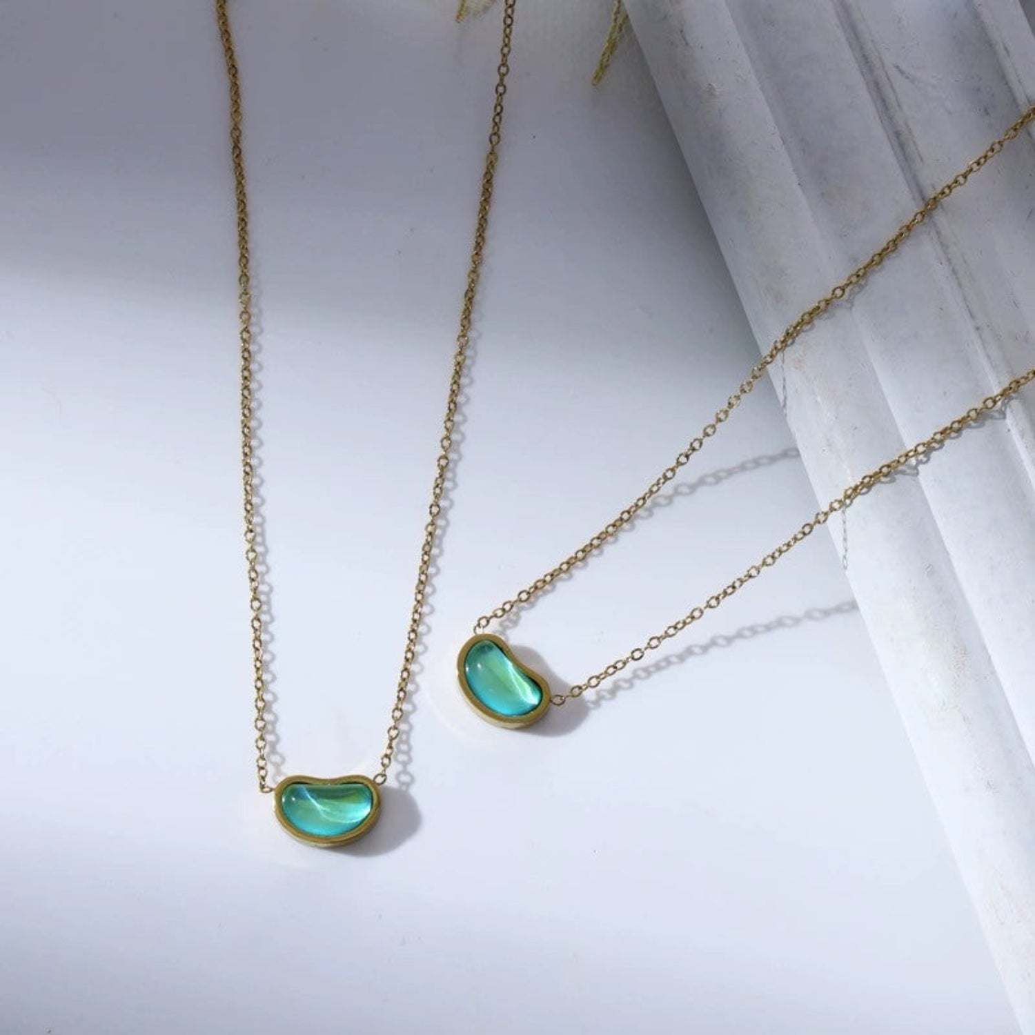 Just Lil Things Ocean Glow Minimal Necklace jltn1657