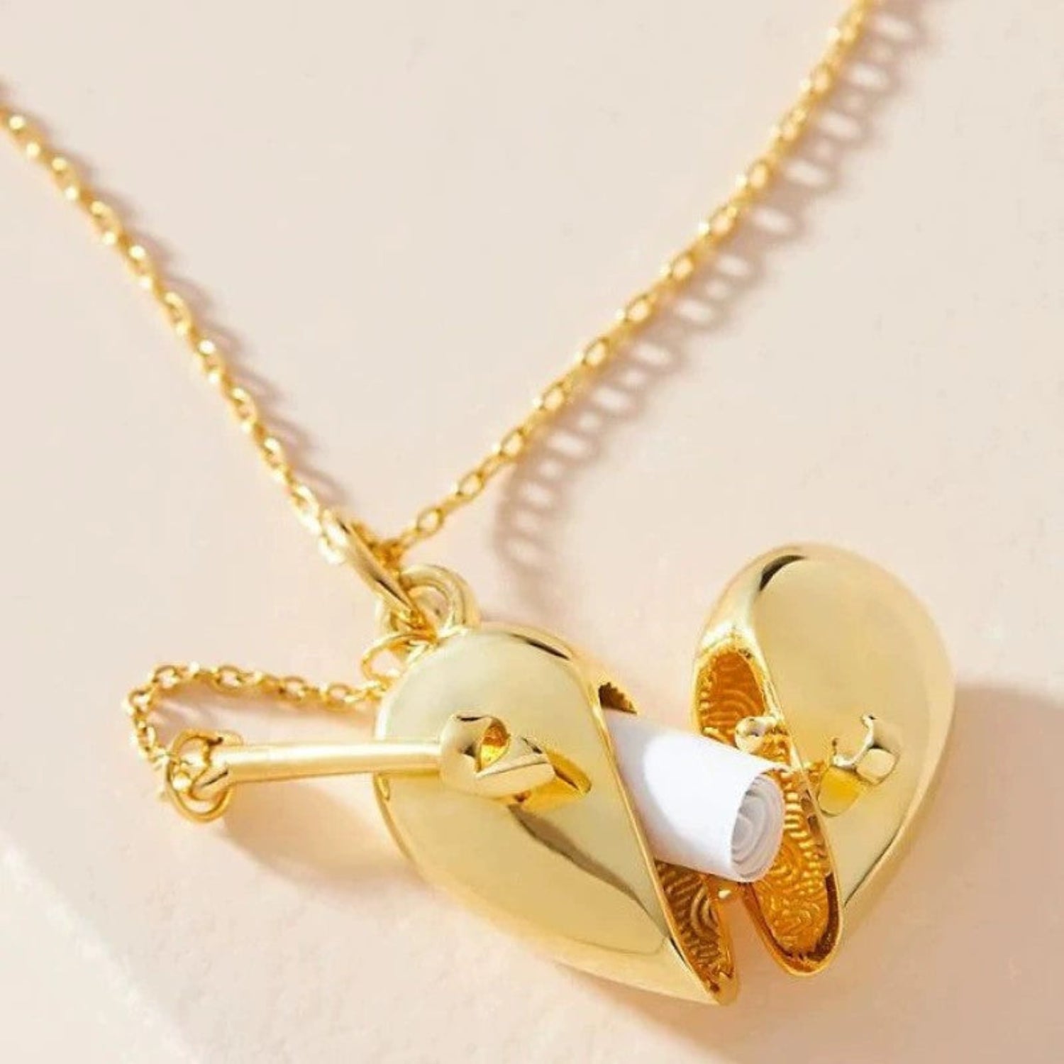 Just Lil Things Hidden Love Heart Locket Necklace jltn1658