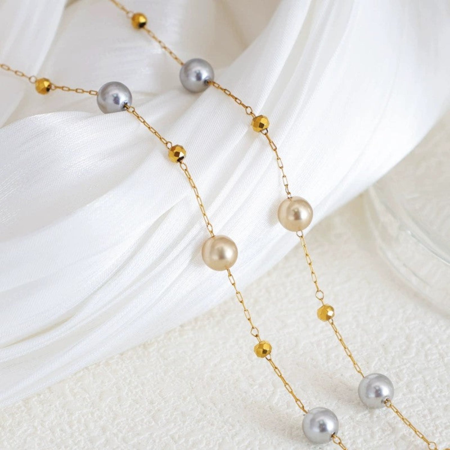 Just Lil Things Golden Harmony Beaded Necklace jltn1672