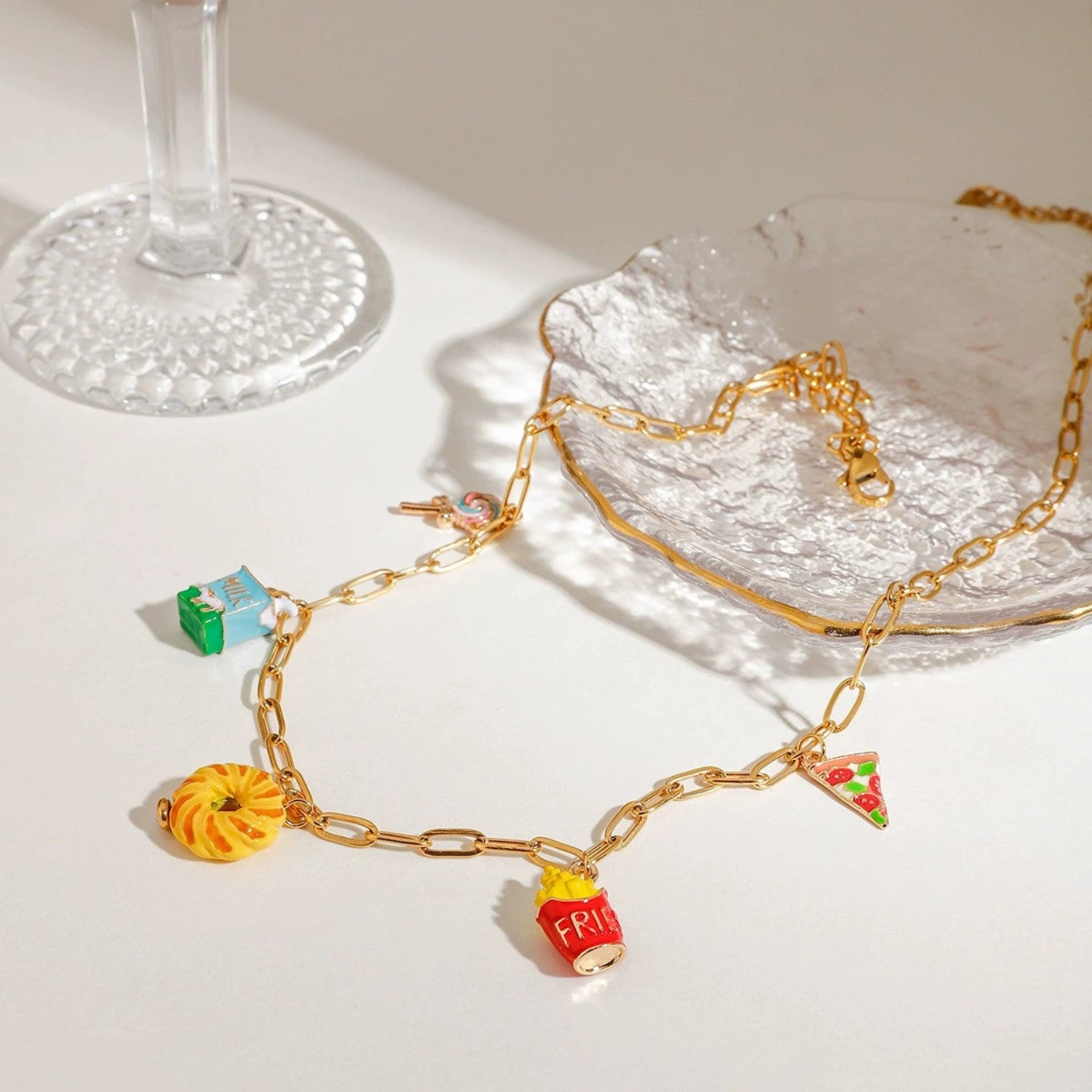 Just Lil Things Snack Attack Charm Necklace jltn1679