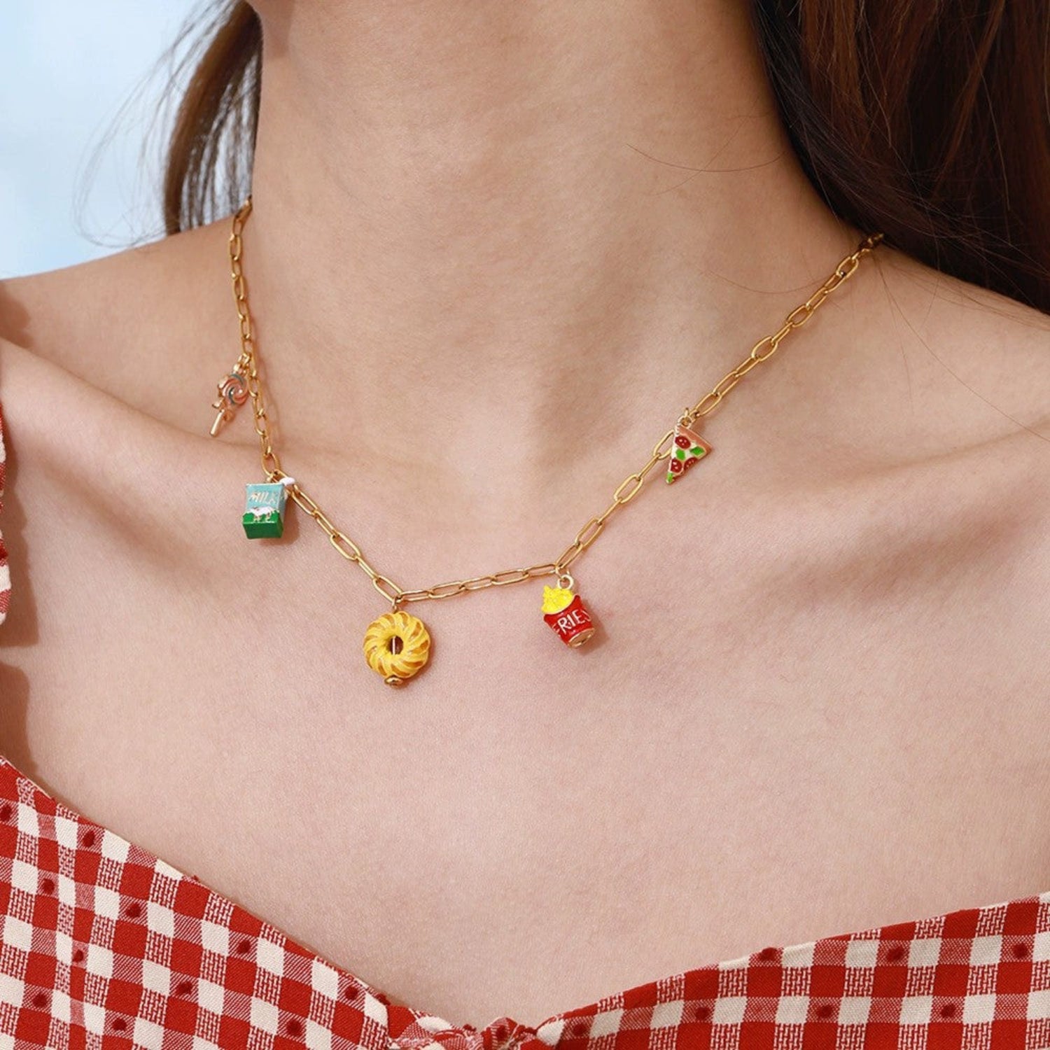 Just Lil Things Snack Attack Charm Necklace jltn1679