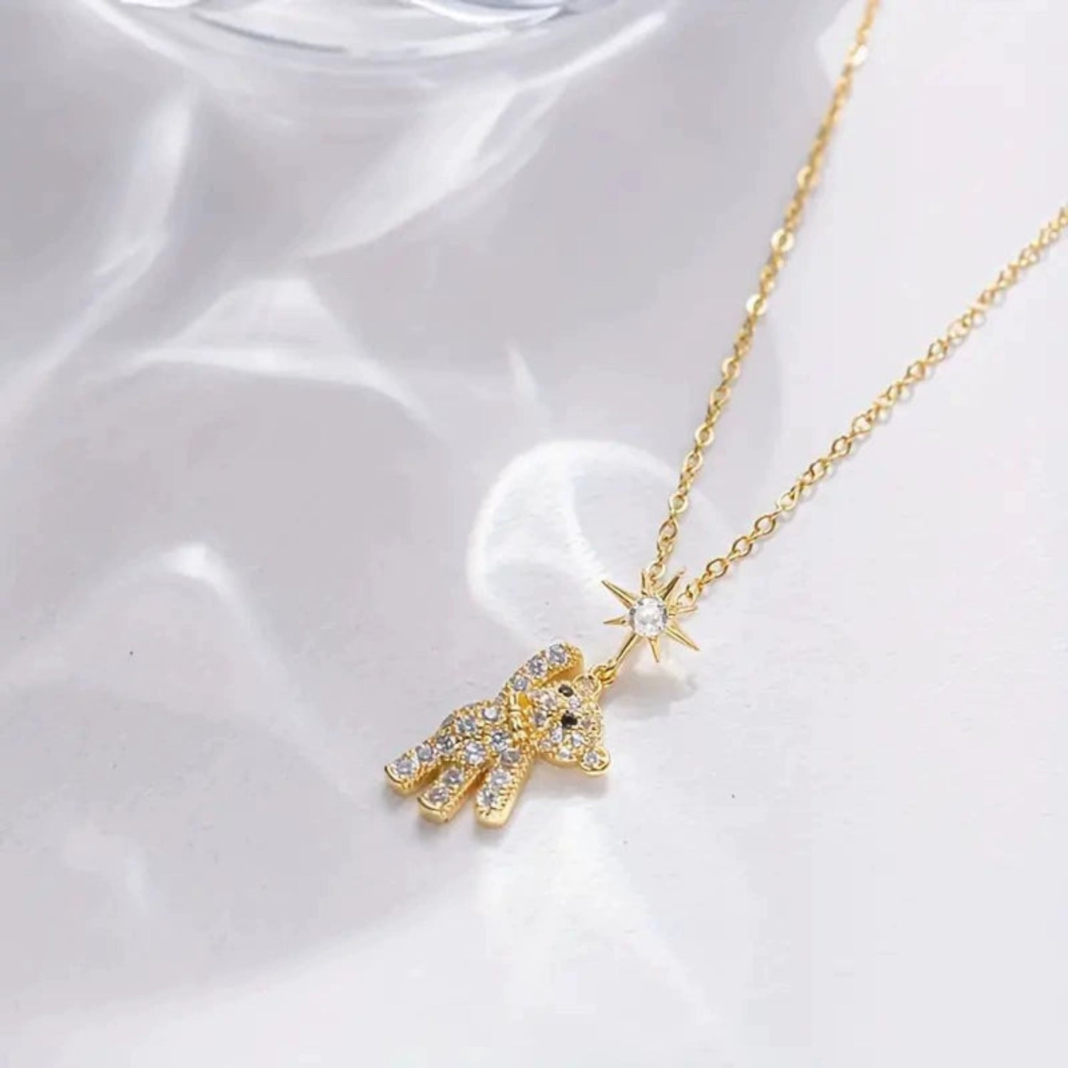 Teddy Bear Pendant Necklace JLTN1687