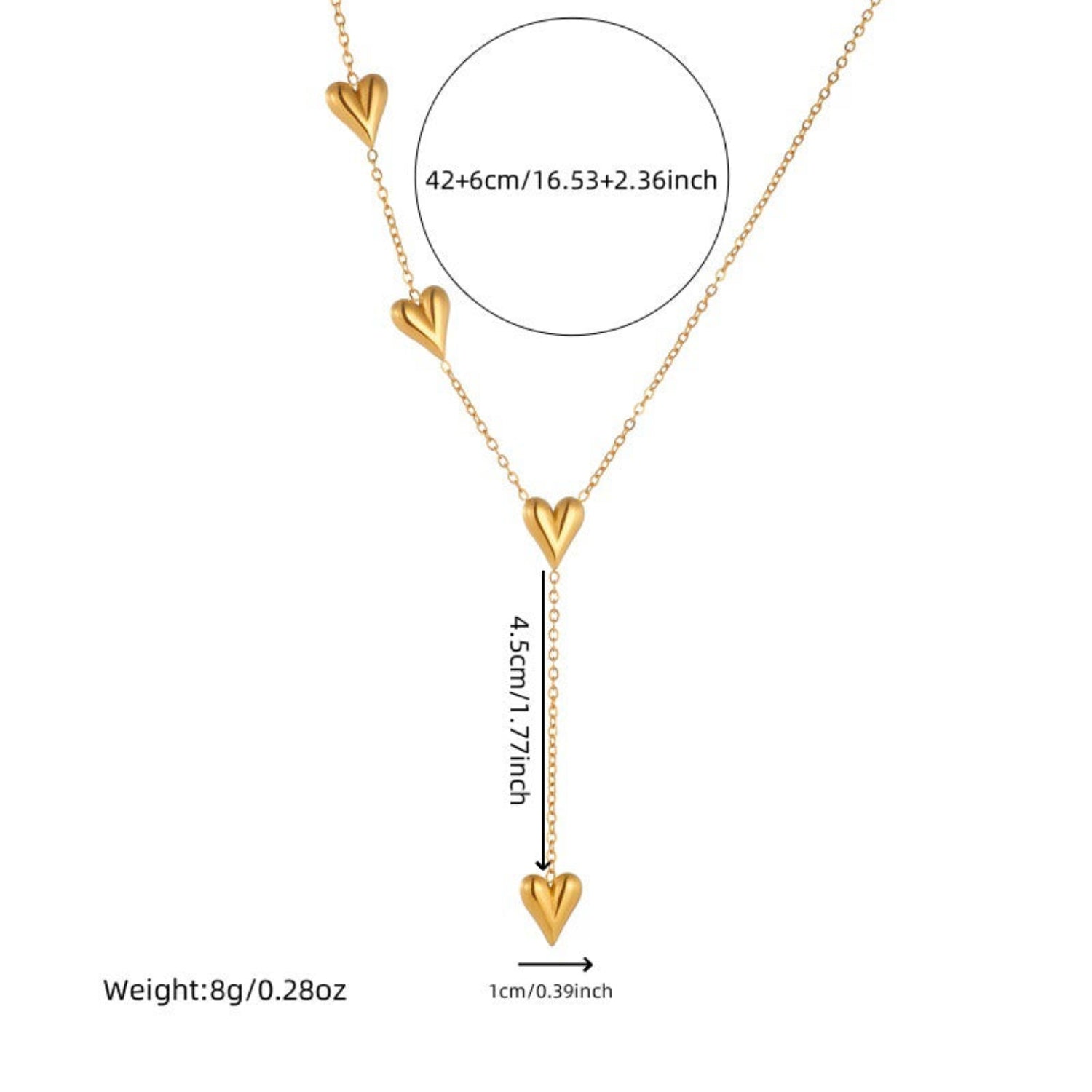 Heart Lariat Necklace JLTN1698
