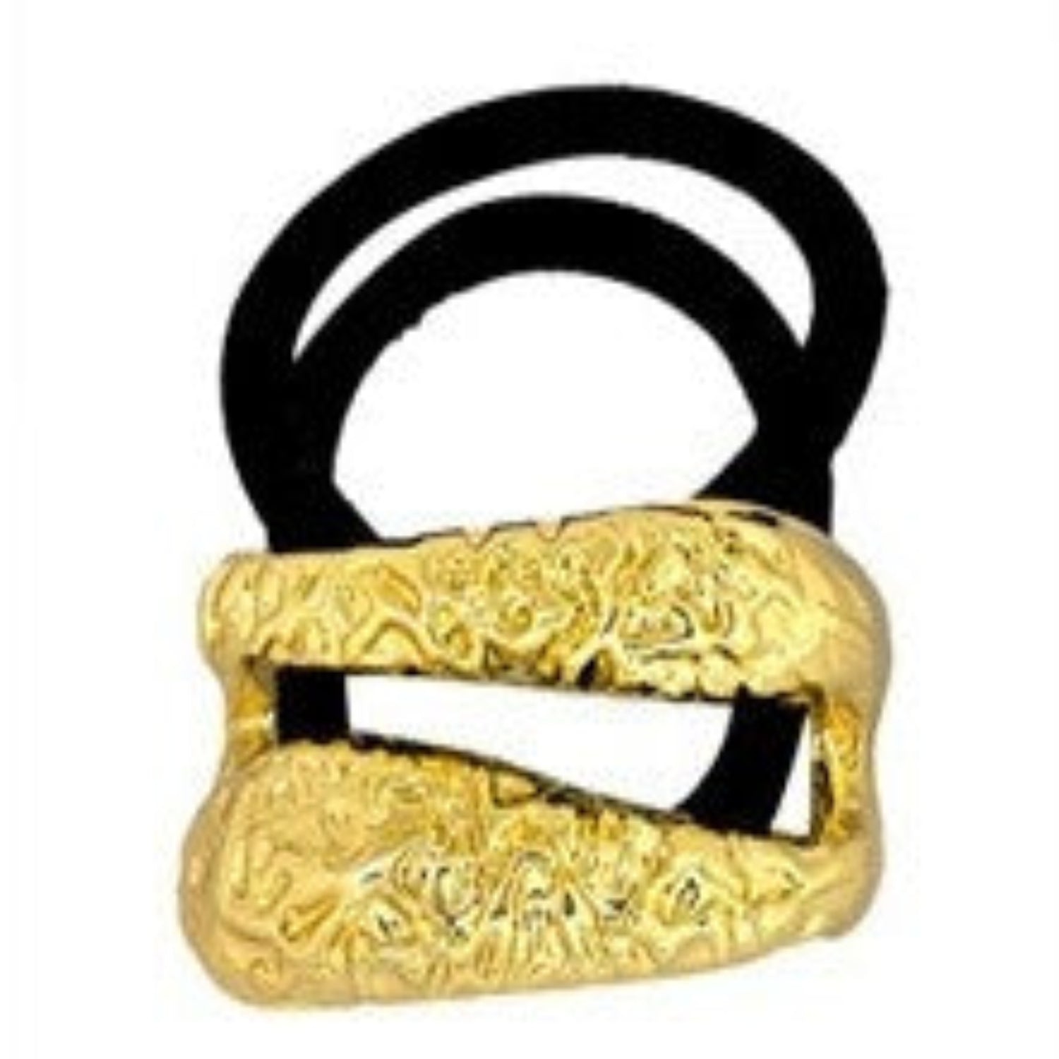 Just Lil Things Molten Gold Textured Hair Tie jlts0562