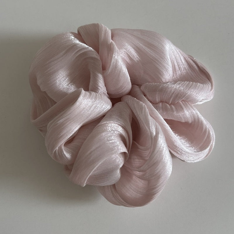 Pink Silk Scrunchie JLTS0579