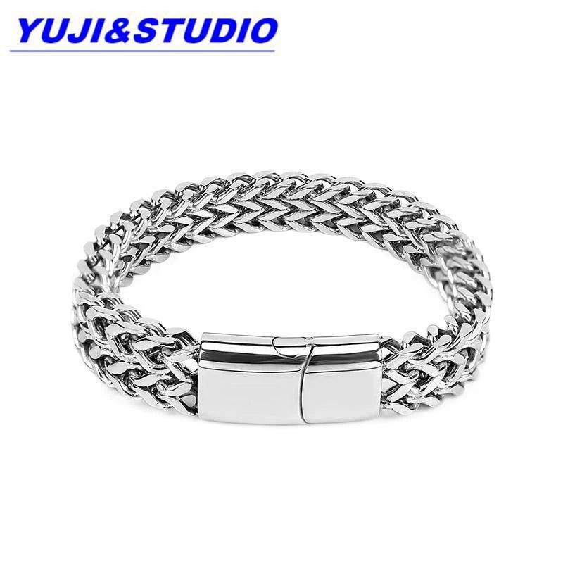 braided square positive and negative chain mb0025
