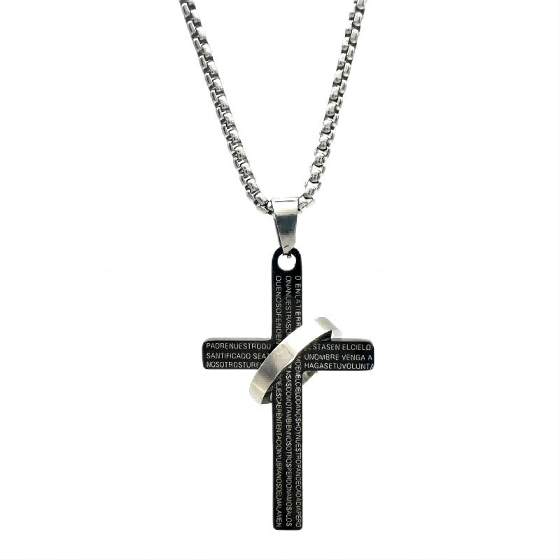 Hiphop bible payer cross mens chain mn0044