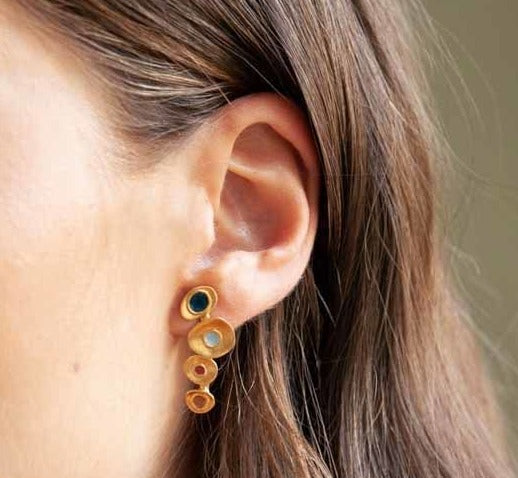 Just Lil Things  Gold Pin Earrings jlt11655