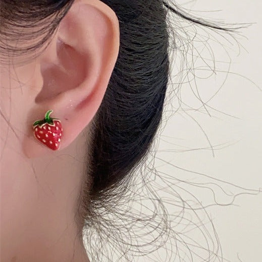 Just Lil Things  Red Pin Earrings jlt11491