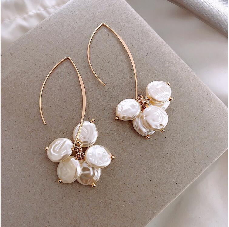 Flipkart.com - Buy Yeahmom new style long round White pearl earrings For  Women's & Girl's Alloy Stud Earring Pearl Alloy, Brass Hoop Earring Online  at Best Prices in India