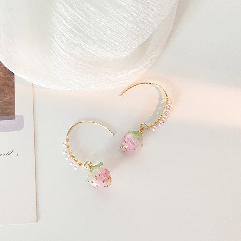 crystal-strawberry-hoop-earrings-jlt11160