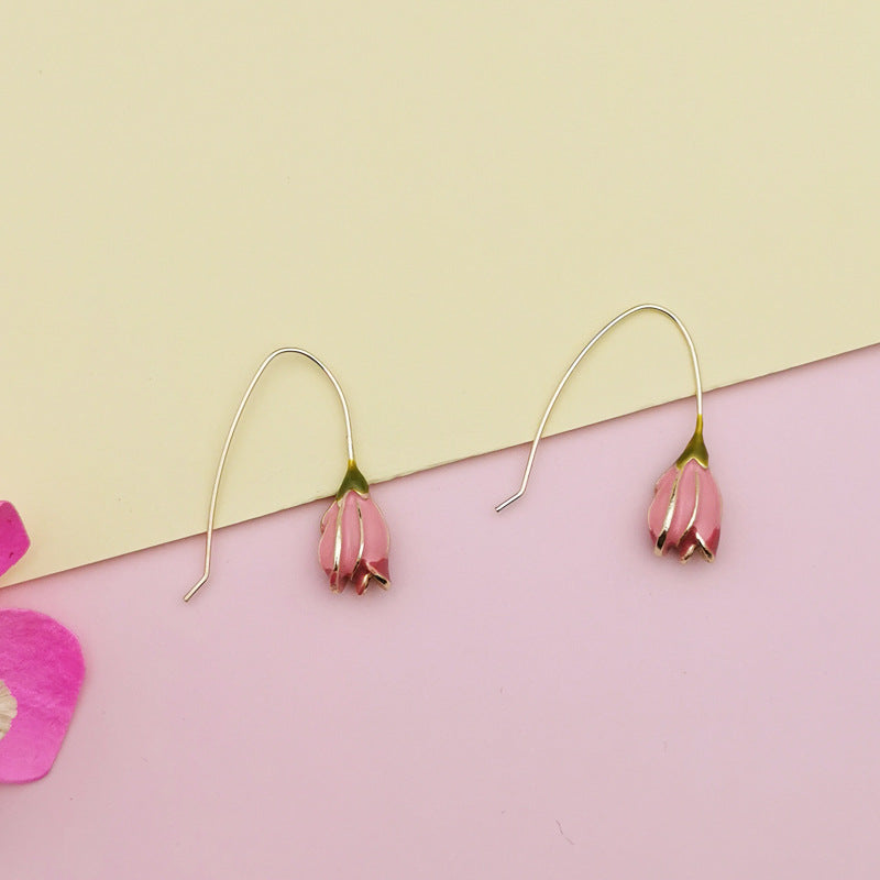 Just lil things Pink Drop  Earrings  jlt11348