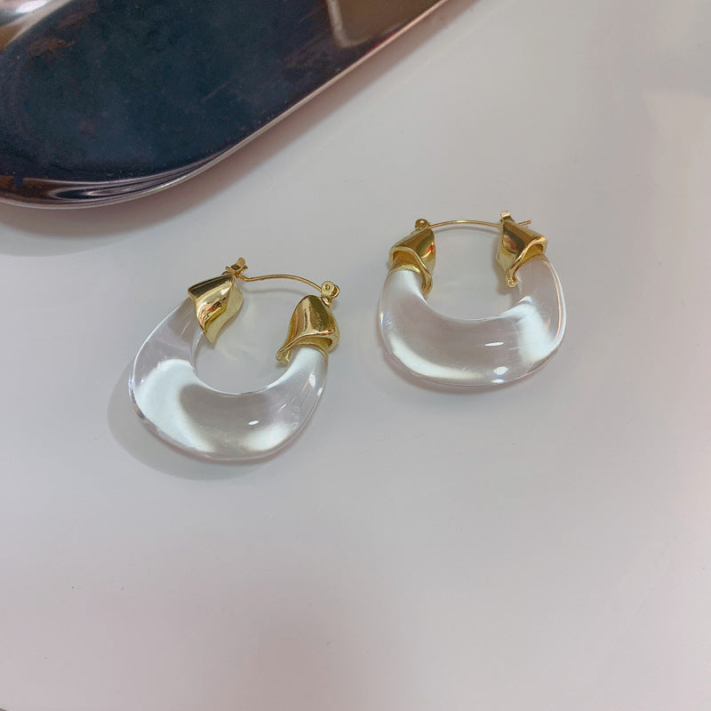 Just lil things White Hoop  Earrings  jlt11368