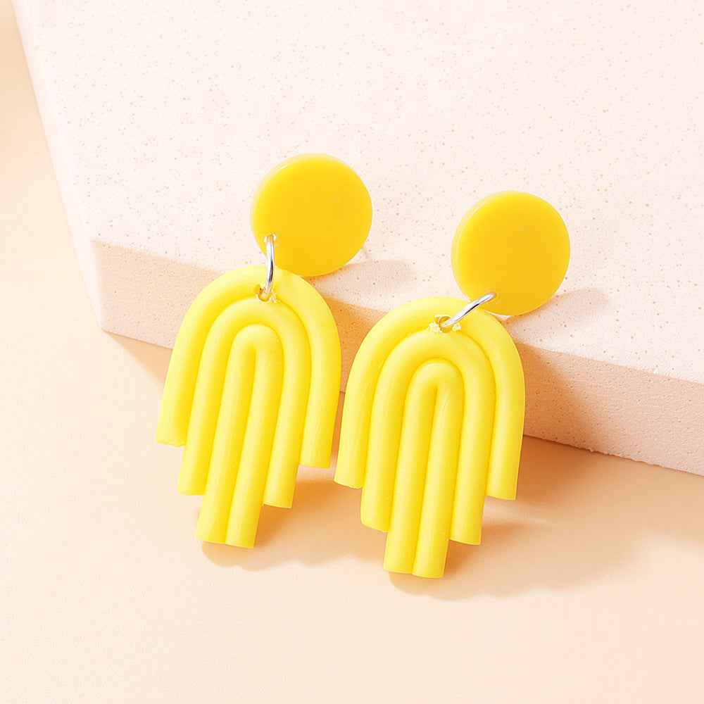 Just lil things Yellow Pin  Earrings  jlt11446