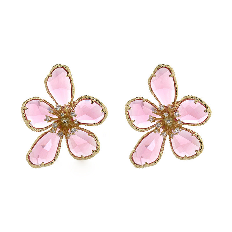 Just Lil Things  Pink Pin Earrings jlt11468