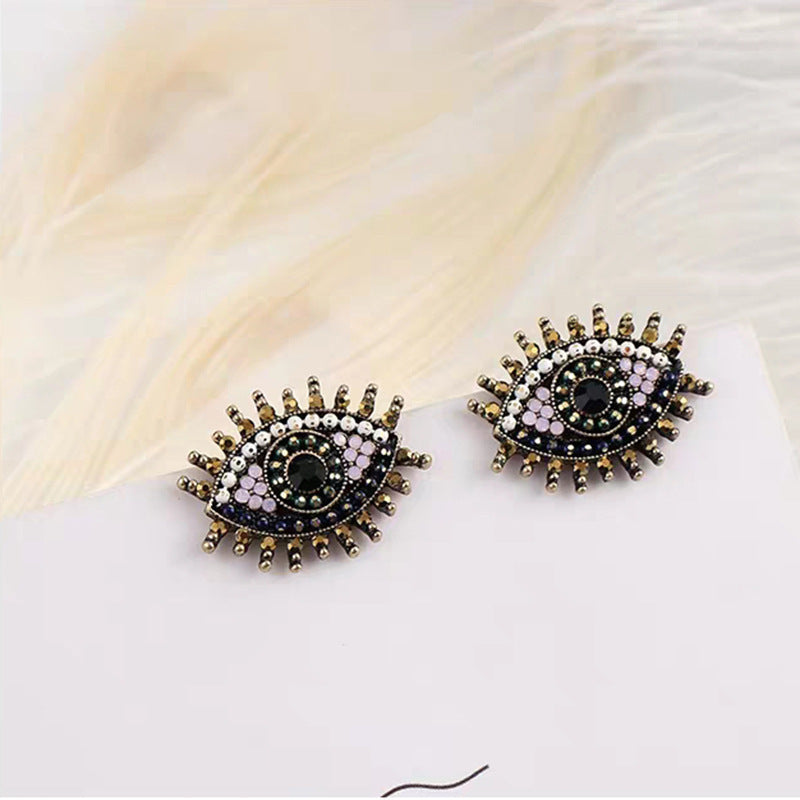 Just Lil Things  Black Pin Earrings jlt11484