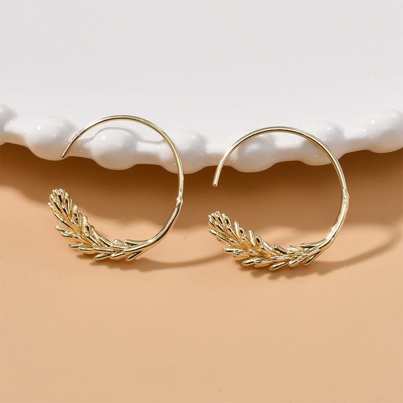 Just Lil Things  Gold Hoop Earrings jlt11492