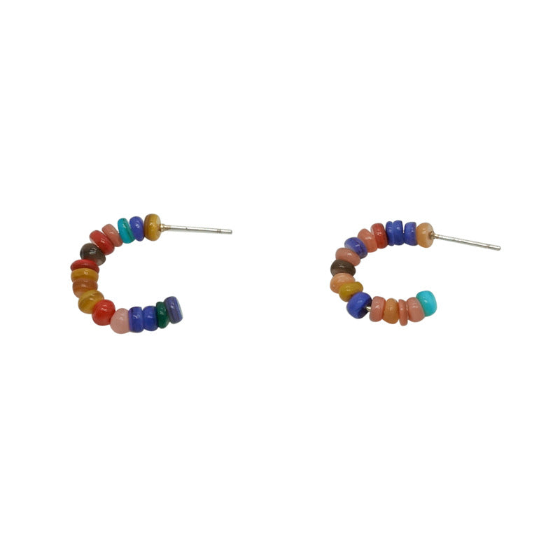 Just Lil Things  Multi Color  Hoop Earrings jlt11511