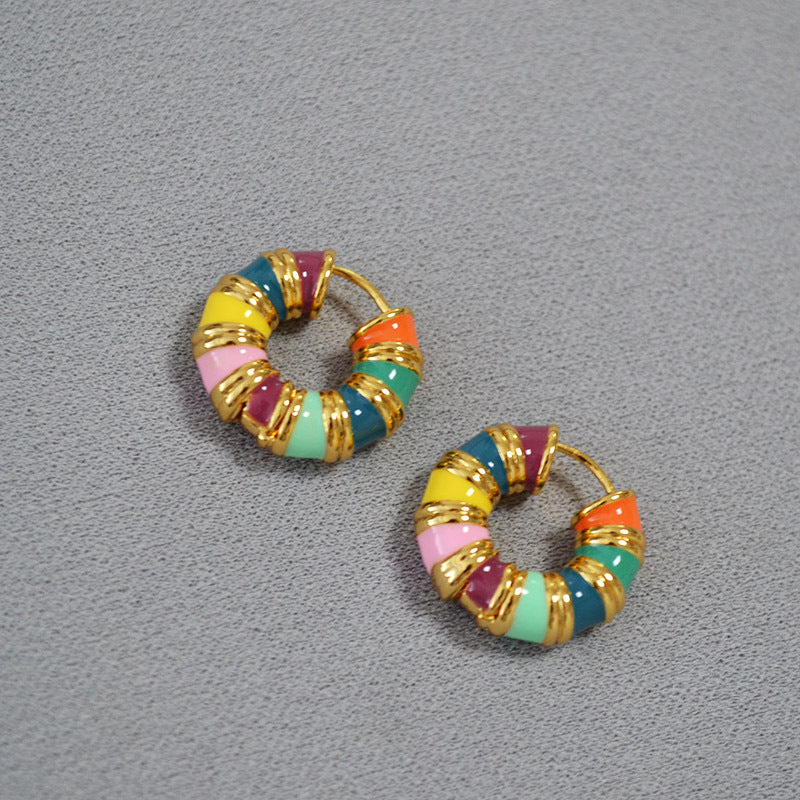 Just Lil Things  Multi Color  Pin Earrings jlt11519