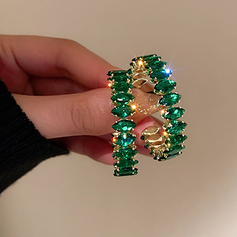Just Lil Things Green Pin Earrings jlt11562