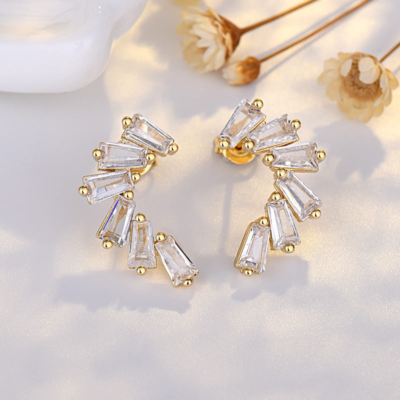 Just Lil Things  White Pin Earring jlt11646