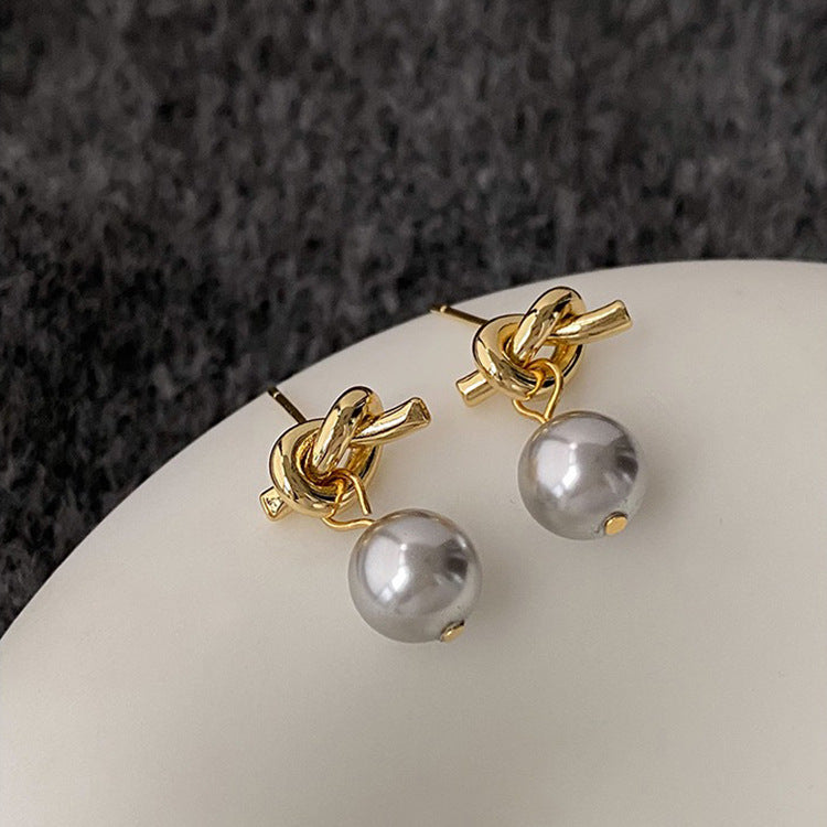 Just Lil Things  White Pin Earring jlt11647