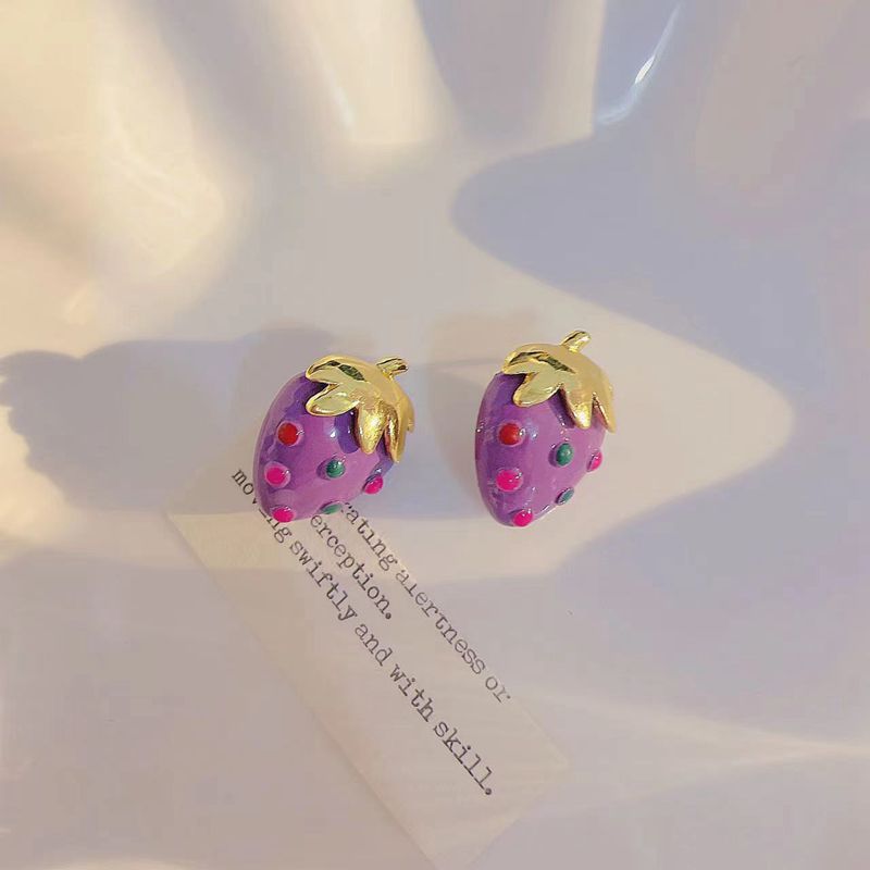 Just Lil Things Purple Pin Earrings jlt11652