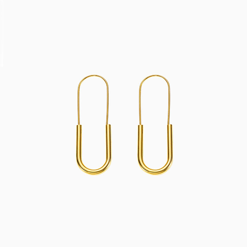 Just Lil Things  Gold Hoop Earrings jlt11662