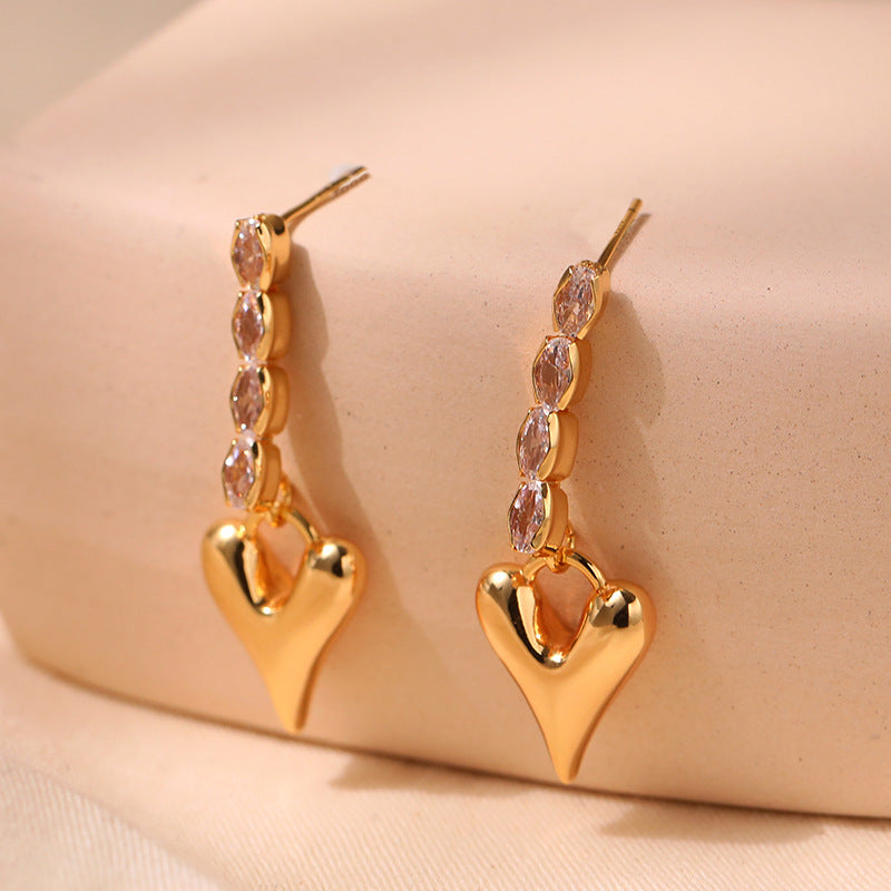 Just lil things Gold Pin  Earrings jlt11717