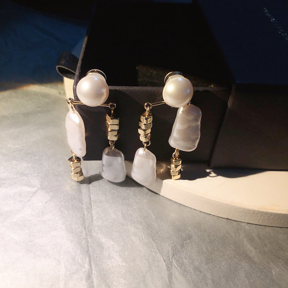 Just Lil Things White  Pin Earrings jlt11981