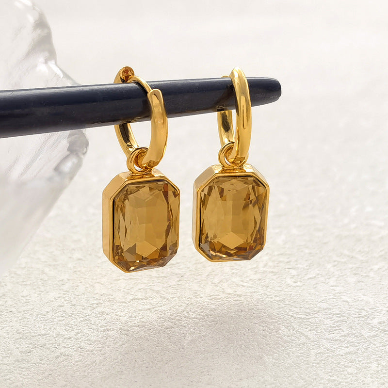 Just Lil Things Yellow Hoop Earrings jlt11985