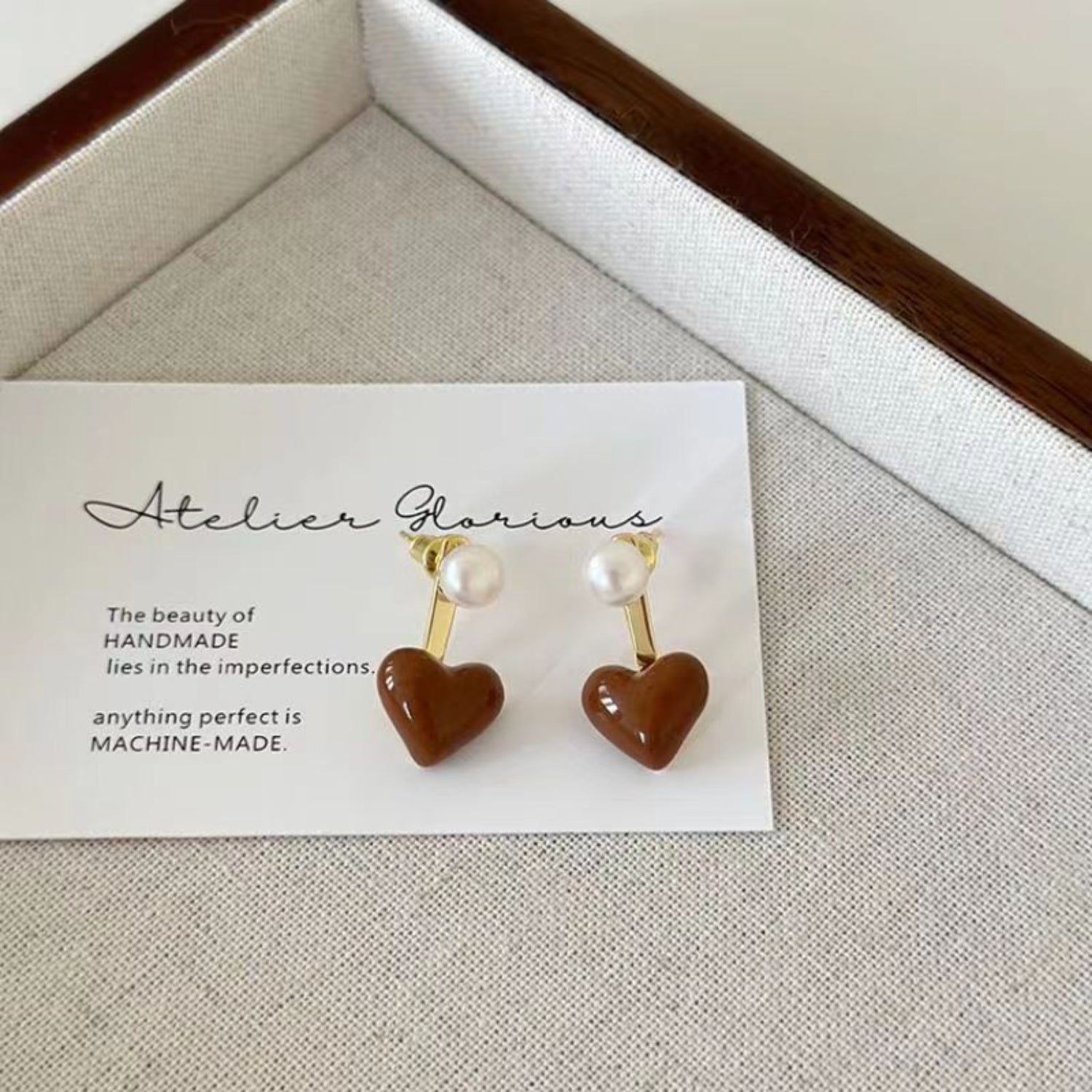 Just Lil Things Brown  Pin Earrings jlt12111