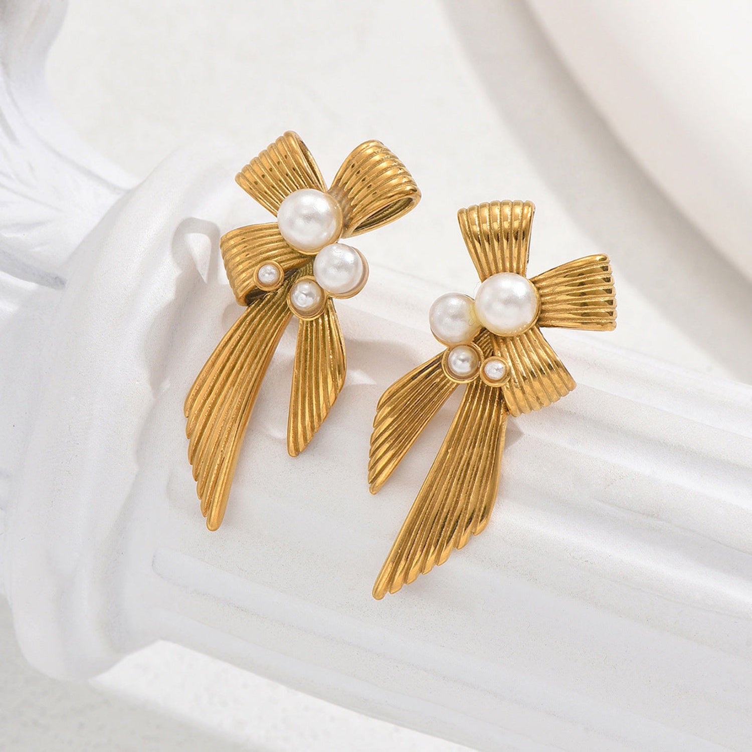 Just Lil Things Gold Pin Earrings jlt12173
