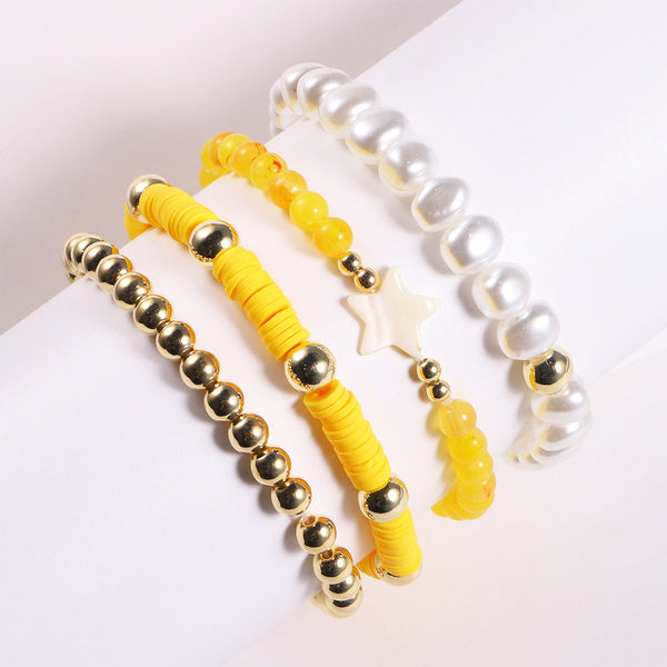 Just Lil Things  Artificial Yellow Bracelets jltb0244