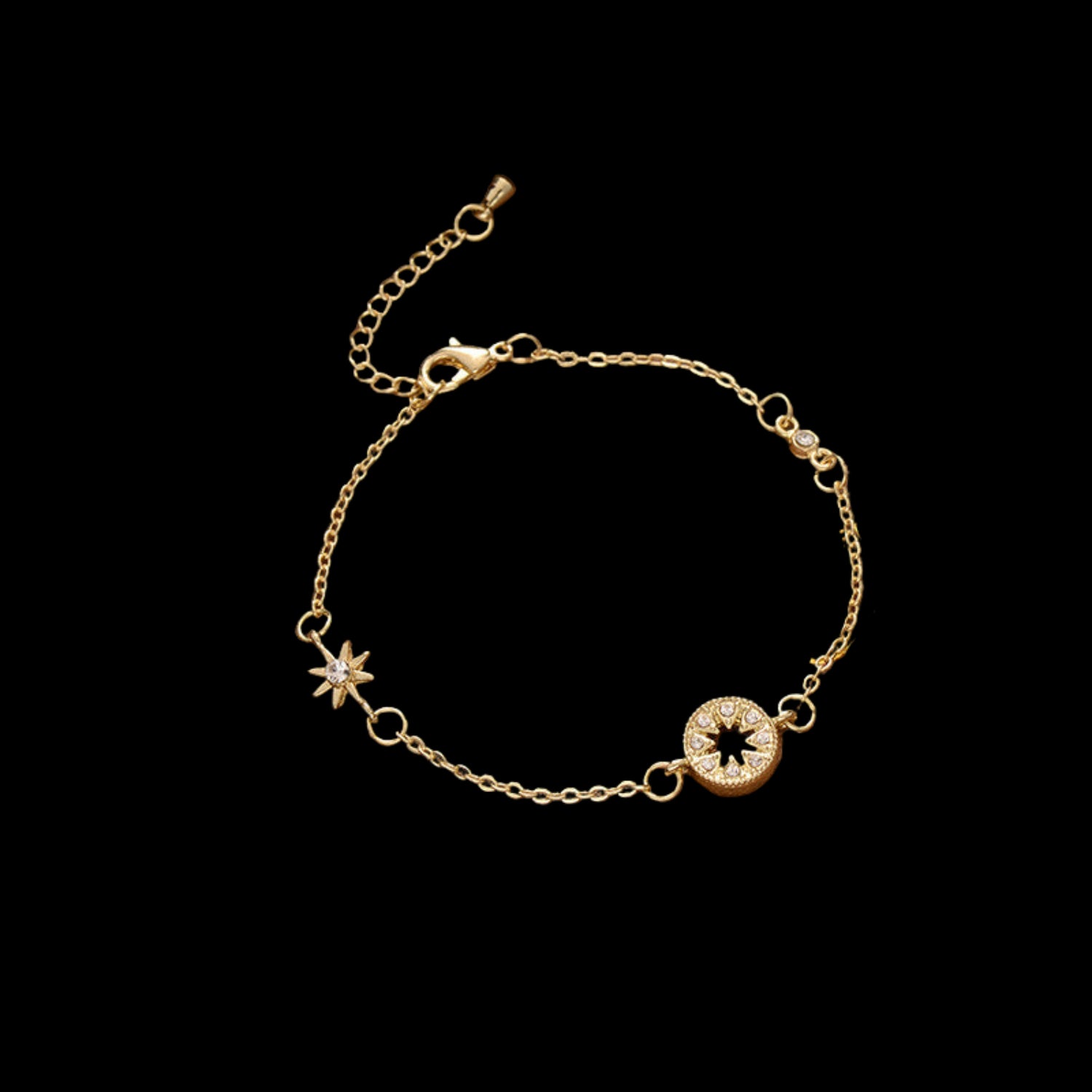 Just Lil Things Artificial Golden Starlit Charm Bracelets jltb0252