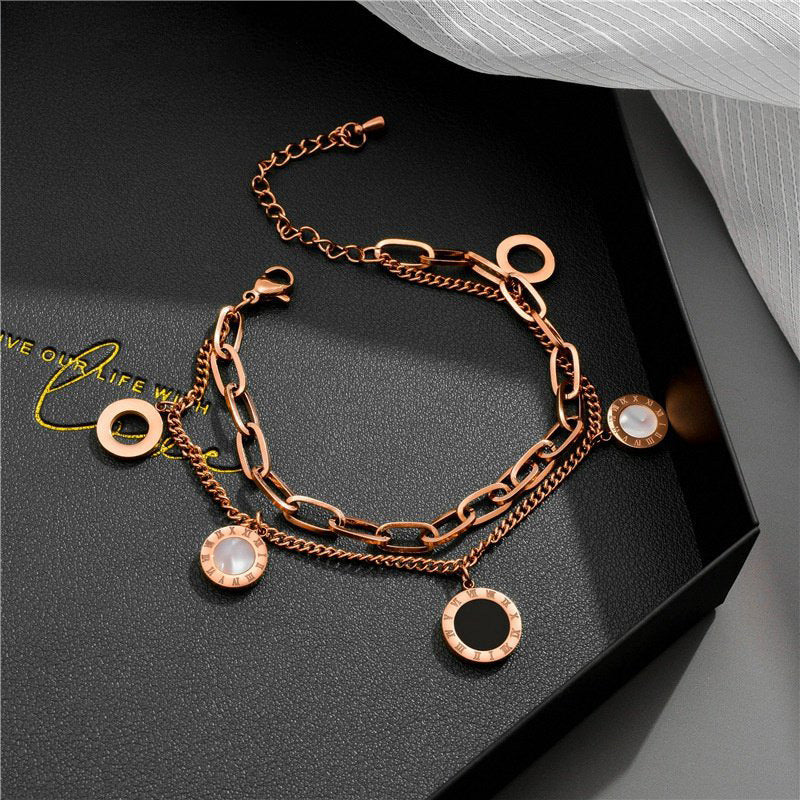 Just Lil Things  Artificial Rose Gold Bracelets jltb0257