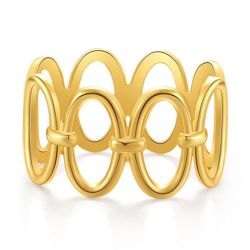 just-lil-things-artificial-Golden Linked Oval Pattern Bracelets--jltb0343